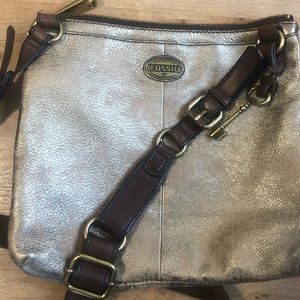Metallic crossbody Fossil purse